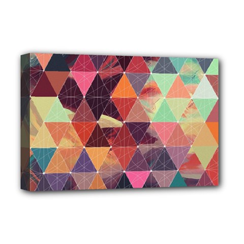 Geometric Pattern Art Deluxe Canvas 18  X 12  (stretched) by Vaneshart