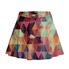 Geometric Pattern Art Mini Flare Skirt