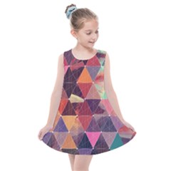 Geometric Pattern Art Kids  Summer Dress by Vaneshart