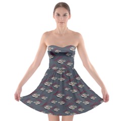 Sushi Pattern Strapless Bra Top Dress by bloomingvinedesign