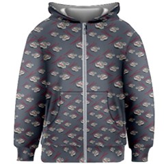 Sushi Pattern Kids  Zipper Hoodie Without Drawstring by bloomingvinedesign