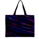 Nightlife Neon Techno Black Lamp Motion Green Street Dark Blurred Move Abstract Velocity Evening Tim Zipper Mini Tote Bag View1