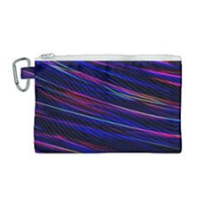 Nightlife Neon Techno Black Lamp Motion Green Street Dark Blurred Move Abstract Velocity Evening Tim Canvas Cosmetic Bag (medium) by Vaneshart