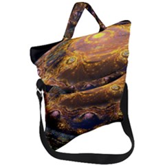 Fractal Cg Computer Graphics Sphere Fractal Art Water Organism Macro Photography Art Space Earth  Fold Over Handle Tote Bag by Vaneshart
