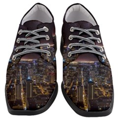 Light Sky Skyline Night Star Milky Way Cosmos Spiral City Skyscraper Urban Cityscape Dark San Franci Women Heeled Oxford Shoes by Vaneshart