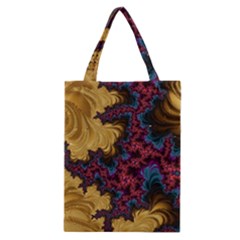 Creative Abstract Structure Texture Flower Pattern Black Material Textile Art Colors Design  Classic Tote Bag