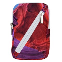 Flower Purple Petal Red Color Pink Hdr Magenta Lowerantelopecanyon Antelopecanyon Macro Photography Belt Pouch Bag (small) by Vaneshart