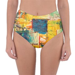 Abstract Painting Acrylic Paint Art Artistic Background Reversible High-waist Bikini Bottoms by Vaneshart