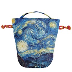 Starry Night Drawstring Bucket Bag by Vaneshart