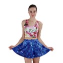 Blurred Star Snow Christmas Spark Mini Skirt View1