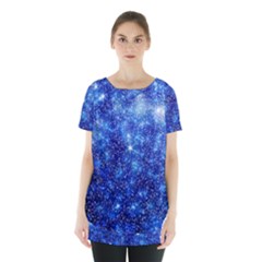 Blurred Star Snow Christmas Spark Skirt Hem Sports Top by HermanTelo