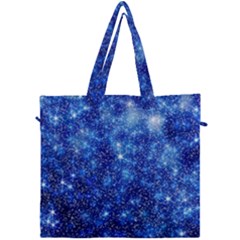 Blurred Star Snow Christmas Spark Canvas Travel Bag