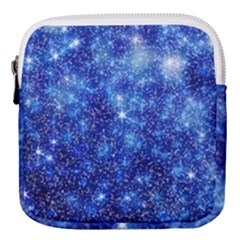 Blurred Star Snow Christmas Spark Mini Square Pouch by HermanTelo