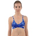 Blurred Star Snow Christmas Spark Wrap Around Bikini Top View1