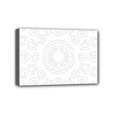 Circle Vector Background Abstract Mini Canvas 6  X 4  (stretched) by Bajindul