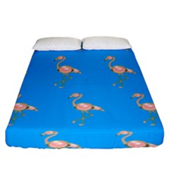 Flamenco Birds Exotic Nice Pink Fitted Sheet (king Size)