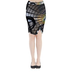 Music Treble Clef Minimal Midi Wrap Pencil Skirt by Alisyart