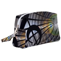 Music Treble Clef Minimal Wristlet Pouch Bag (large) by Alisyart