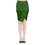 African Green Midi Wrap Pencil Skirt