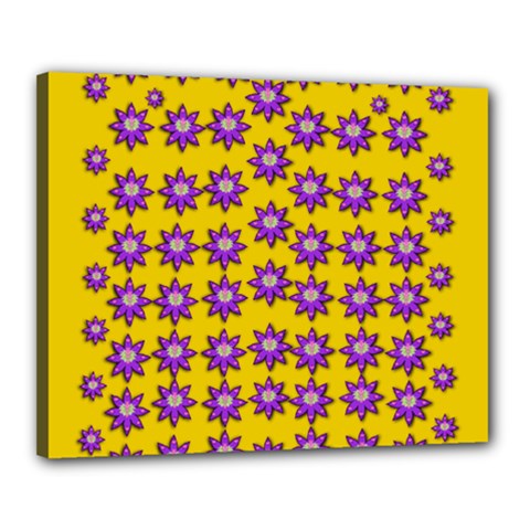 Lotus Bloom Always Live For Living In Peace Canvas 20  X 16  (stretched) by pepitasart