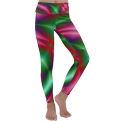 Background Fractal Shining Elegant Kids  Lightweight Velour Classic Yoga Leggings