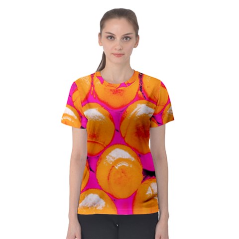 Pop Art Tennis Balls Women s Sport Mesh Tee by essentialimage