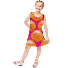 Pop Art Tennis Balls Kids  Tunic Dress by essentialimage