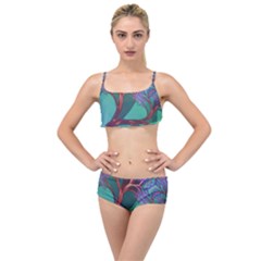 Art Fractal Artwork Creative Layered Top Bikini Set