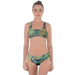 Design Background Concept Fractal Criss Cross Bikini Set by Wegoenart