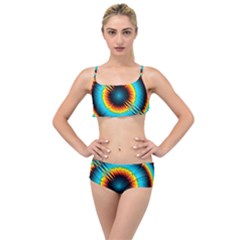 Art Artwork Fractal Digital Art Layered Top Bikini Set