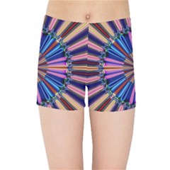 Artwork Fractal Geometrical Design Kids  Sports Shorts by Wegoenart