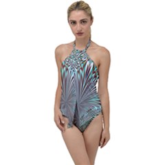 Crystal Design Crystal Pattern Glass Go With The Flow One Piece Swimsuit by Wegoenart