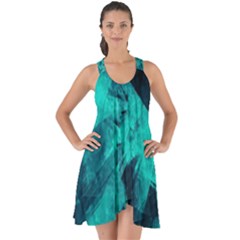 Background Texture Pattern Blue Show Some Back Chiffon Dress by Wegoenart