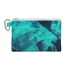 Background Texture Pattern Blue Canvas Cosmetic Bag (medium) by Wegoenart