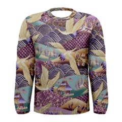 Textile Fabric Cloth Pattern Men s Long Sleeve Tee