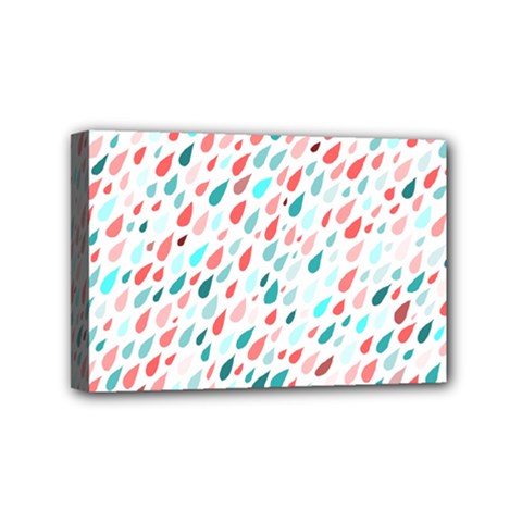 Rainy Day Pattern Mini Canvas 6  X 4  (stretched)