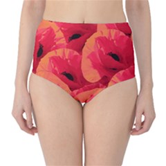 Poppies  Classic High-waist Bikini Bottoms by HelgaScand