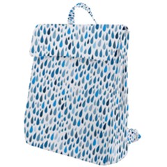 Rain Drops Flap Top Backpack by HelgaScand