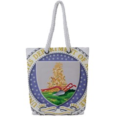 Seal Of United States Department Of Agriculture Full Print Rope Handle Tote (small) by abbeyz71