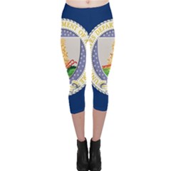 Flag Of United States Department Of Agriculture Capri Leggings  by abbeyz71