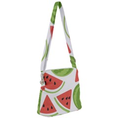 Watermelon Juice Auglis Clip Art Watermelon Zipper Messenger Bag by Vaneshart