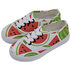 Watermelon Juice Auglis Clip Art Watermelon Kids  Classic Low Top Sneakers by Vaneshart