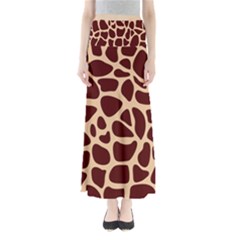 Animal Print Giraffe Patterns Full Length Maxi Skirt by Vaneshart