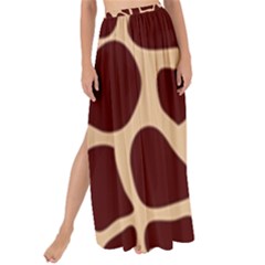 Animal Print Giraffe Patterns Maxi Chiffon Tie-up Sarong by Vaneshart