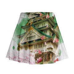 Osaka Castle Nagoya Castle Kumamoto Castle Mini Flare Skirt