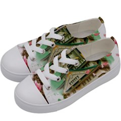 Osaka Castle Nagoya Castle Kumamoto Castle Kids  Low Top Canvas Sneakers by Vaneshart