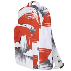 Mount Fuji Mountain Ink Wash Painting Double Compartment Backpack