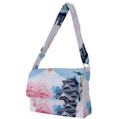 Japan National Cherry Blossom Festival Japanese Full Print Messenger Bag