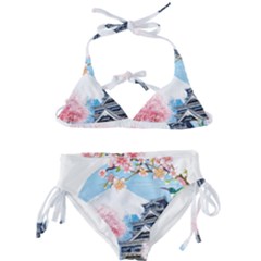 Japan National Cherry Blossom Festival Japanese Kids  Classic Bikini Set