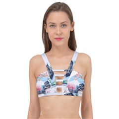 Japan National Cherry Blossom Festival Japanese Cage Up Bikini Top